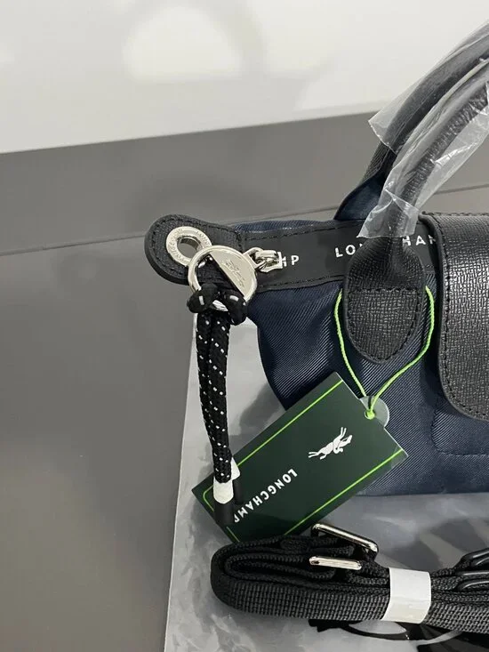 NWT Longchamp Le Pliage Energy XS Navy 2Way Tote Canvas Mini Crossbody Makeup - Picture 4 of 10